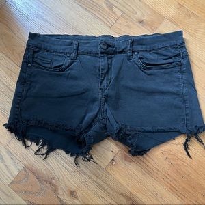 Blank NYC denim cutoff shorts black size 28